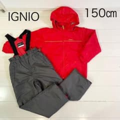 IGNIO スキーウェア 150㎝ 上下セット キッズ スノーウェア 赤 - メルカリ