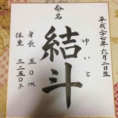 色紙☆命名書のサムネイル