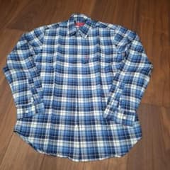 Supreme チェック柄 長袖シャツ ブルー Sのサムネイル