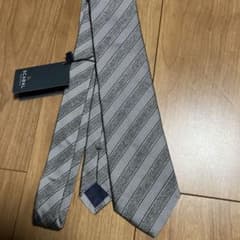 SCABAL ネクタイ グレー ストライプのサムネイル