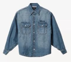 ウィリー・チャバリア X ザラ ZARA デニム シャツ L 新品未使用 新作 タグ付き新品】ウィリー・チャバリア X ZARA ボクシーデニムシャツ L