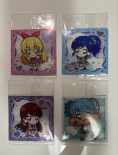 アイカツ シールウエハース2 ノーマル1枚、レア3枚 4枚セットのサムネイル