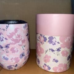フランフラン、 ステンレス、花柄ピンク紫タンブラーのサムネイル