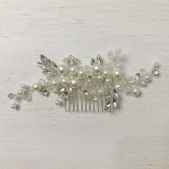 【新品】パール ヘッドドレス ヘアアクセサリー ウェディング ブライダル 結婚式のサムネイル