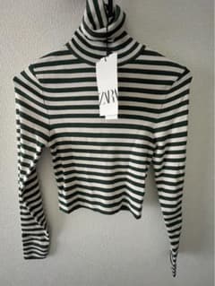 Thumbnail of ZARA ボーダー ニット タートルネック