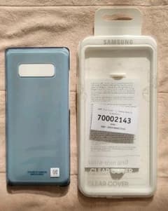 GALAXY  note 8　クリア・カバー　ブルーのサムネイル