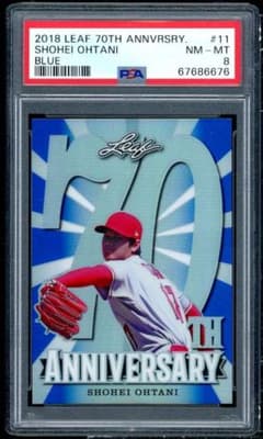 ★貴重★MVP★大谷翔平★海外限定品 カード リーフ #11 PSA8 送料無料 ☆貴重☆MVP☆大谷翔平☆海外限定品 カード リーフ #11 PSA8