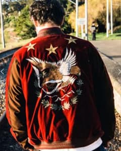 glamb Morgan スカジャン バーガンディ glamb Morgan スカジャン バーガンディ - メルカリ