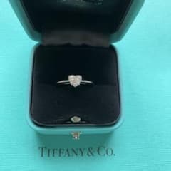 ティファニー ハートシェイプ ダイヤモンド リング 0.53ct Eカラー
