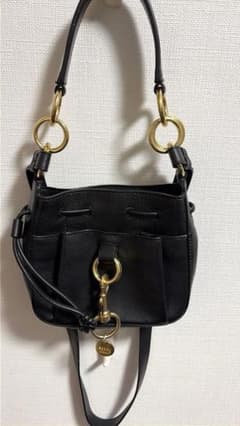 美品　See by Chloé TONY スモール バケットバッグ ブラックのサムネイル