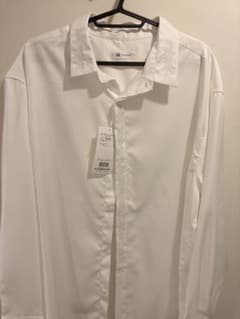 tk.TAKEO KIKUCHI 刺繍入り長袖シャツ ホワイトのサムネイル