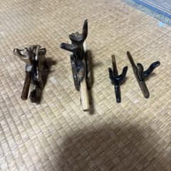 黒柿孔雀杢の万力、大と小枕セットのサムネイル