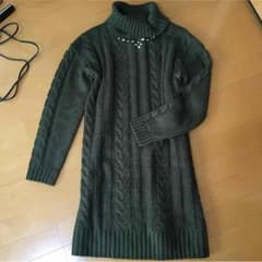 送料無料⭐️MAJESTIC LEGON ⭐️カーキ色⭐️ニットワンピースのサムネイル