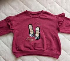 バレエシューズ刺繍トレーナー 120のサムネイル