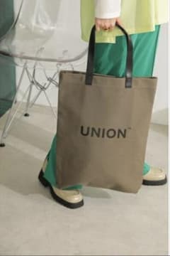 超希少】UNION カーキ トートバッグ - メルカリ