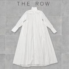 美品THE ROW ザロウ シャツワンピース ホワイト マキシ丈長袖 美品THE ROW ザロウ シャツワンピース ホワイト マキシ丈長袖 - メルカリ