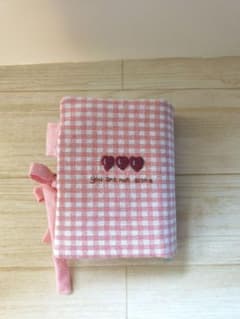 聖書カバー（小型）ギンガムチェック/ハート刺繍のサムネイル