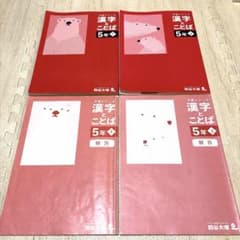 四谷大塚 予習シリーズ 漢字とことば 5年 上下 解答付 - メルカリ