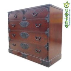 中古】K▽民芸 タンス たんす チェスト 和箪笥 (38456) - メルカリ