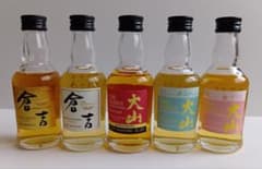 ウイスキーミニチュアボトル5本セット 倉吉 大山 - メルカリ