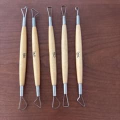 陶芸用 かきべら 5本セットのサムネイル