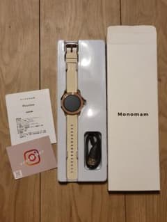 Monomam Piccolino デジタル腕時計 ベージュのサムネイル