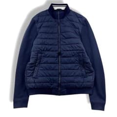 ヘルノ インテック 切り替え ダウン ジャケット 中綿 ブルゾン 48 