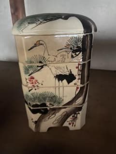 重箱/4段重/陶器/竹鶴/骨董品】アンティーク 時代物 - メルカリ