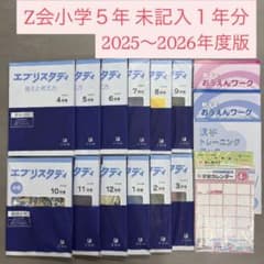 Z会小5 2025〜2026年度 エブリスタディ 本科4教科1年分未記入 五