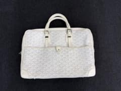 GOYARD ビジネスバッグ ホワイト - メルカリ