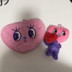 西野カナ ダブハちポーチ ダブルハートちゃんぬいぐるみ - メルカリ