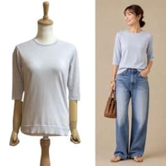 【MUSE de Deuxieme Classe】 5分袖丈 コットンニット38