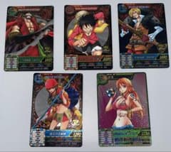 ワンピートレジャーマッチ ZR SR ルフィ ゾロ サンジ ナミ ワンピートレジャーマッチ ZR SR ルフィ ゾロ サンジ ナミ - メルカリ