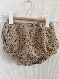 ベビー ブルマ パンツ 花柄 ベージュ 90cmのサムネイル