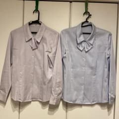 T.O.P様専用　　事務服　ブラウス　長袖　11号　2枚セットのサムネイル