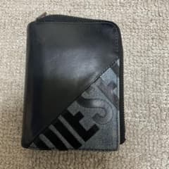 DIESEL 二つ折り財布 ブラック/デニムのサムネイル