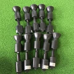 【中古美品】10個セット　ダクトレールスポットライトLED電球付き 50W 黒のサムネイル