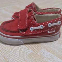 VANS　赤スニーカー　未使用のサムネイル