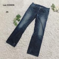 Lee Edwin denim jeans, distressed and washed finish, made in Japan.