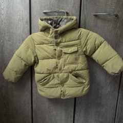 Zara Baby フード付き中綿コート 80cm 9/12 monthsのサムネイル