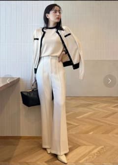 anuans＊ダブルサテンピンタックパンツ(IVORY)Sのサムネイル