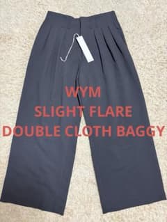 SLIGHT FLARE DOUBLE CLOTH BAGGY SLACKSのサムネイル