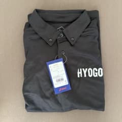 ASICS ブラックシャツ L HYOGOのサムネイル