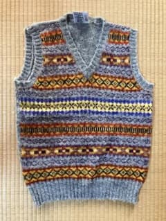 Jamieson's ノルディック柄ウールベスト Jamieson's ノルディック柄 Vネックベスト - メルカリ