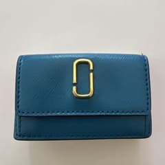 美品　MARCJACOBS三つ折り財布　ブルー　ホワイト　ピンクのサムネイル