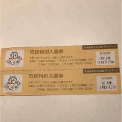 デンパーク入園券 2枚セットのサムネイル