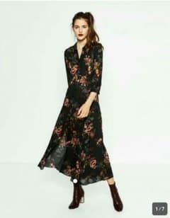 ZARA花柄ワンピースMのサムネイル