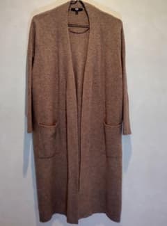 訳あり L UNIQLO ロングニットコート