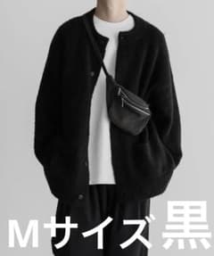 remer モヘア混カーディガン,M ブラックのサムネイル