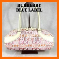 美品希少BURBERRY BLUE LABELミニボストンバッグロゴ総柄Y2K - メルカリ